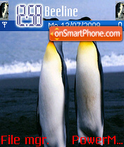 Pinguin theme tema screenshot