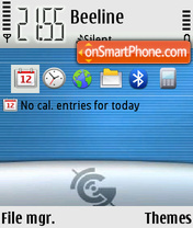 Mac Blue tema screenshot