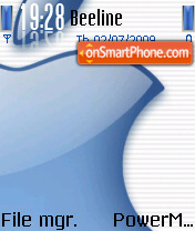 Glossy Apple tema screenshot