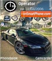 Audi R8 black tema screenshot