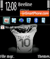 Capture d'écran Zidane 02 thème