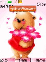 Teddy Bear Love tema screenshot