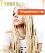Capture d'écran Avri Lavigne thème