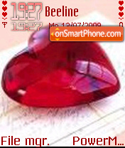 Red Heart 03 tema screenshot