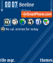 Bold Blue theme screenshot