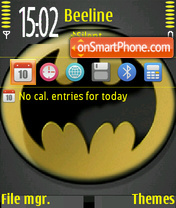 Capture d'écran Batman Logo thème