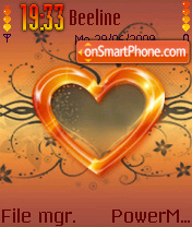 Golden Heart tema screenshot