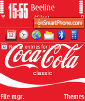 Capture d'écran Coca Cola 12 thème