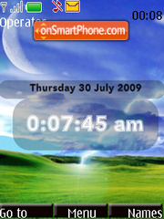 Xp Artistic SWF Clock tema screenshot