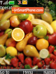 Fruits tema screenshot
