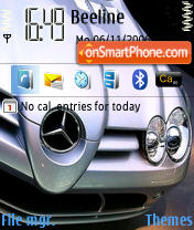 Capture d'écran Mercedes SLR McLaren thème