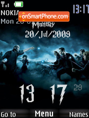 Harry Potter Clock 01 tema screenshot