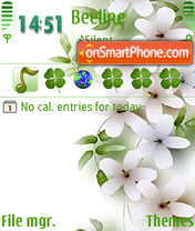 Abstract Flowers 03 tema screenshot