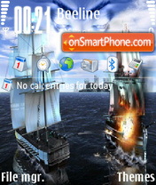Скриншот темы War ships