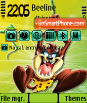 Capture d'écran Taz2 thème