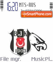 Besiktas BJK Logo tema screenshot