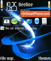 Abstract Blue Theme tema screenshot