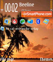 Tropic Palms theme screenshot