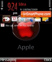 Red apple theme screenshot