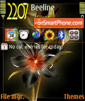 Dark Flower tema screenshot