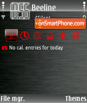 Grey Shadow Remixed tema screenshot