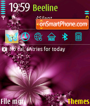 Butterfly Purple theme screenshot