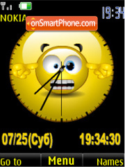 SWF crazy clock animated theme screenshot