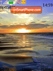 Ocean Sunset tema screenshot