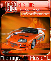 Toyota Supra tema screenshot