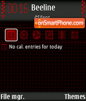 Red Luminence tema screenshot