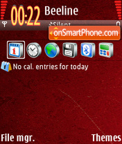 Obama Red theme screenshot