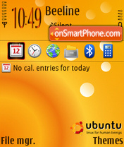 Capture d'écran Ubuntu NB TI FP1 thème