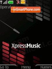 Xpress Music Skin tema screenshot