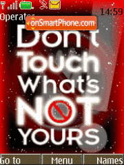 Dont_Touch es el tema de pantalla