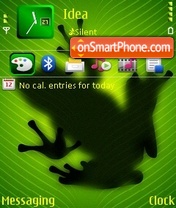 Green Frog es el tema de pantalla