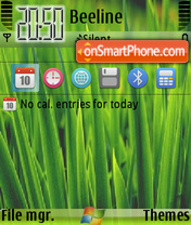 Green Windows 01 theme screenshot