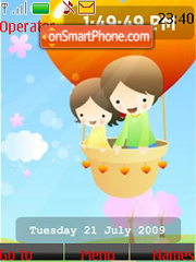 Children's Day SWF Clock theme screenshot