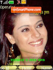 Kajol SWF Clock Theme-Screenshot