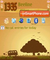 Chocolate Night tema screenshot