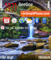 Water Fall es el tema de pantalla