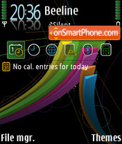 S60 abstract fu tema screenshot