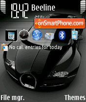 Black veyron 01 Theme-Screenshot