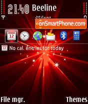 Ray Red tema screenshot