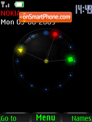 Glow Clock es el tema de pantalla