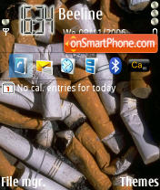 No Smoking Cigarettes theme screenshot