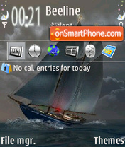 Capture d'écran Grey Boat thème