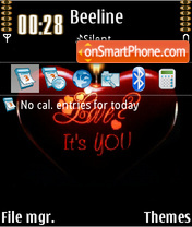 Love Its You tema screenshot