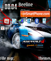 Asphalt 4 Elite Racing 01 es el tema de pantalla