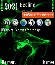 Capture d'écran Green abstrakt 01 thème