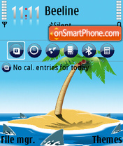 Standin on a beach pills tema screenshot